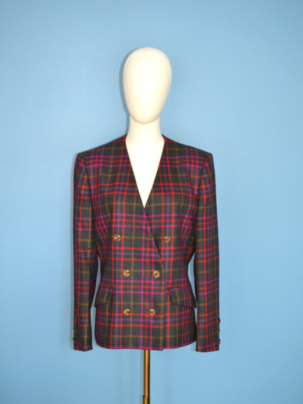 Aquascutum Vintage Elegant Classic 90s Wool Blazer